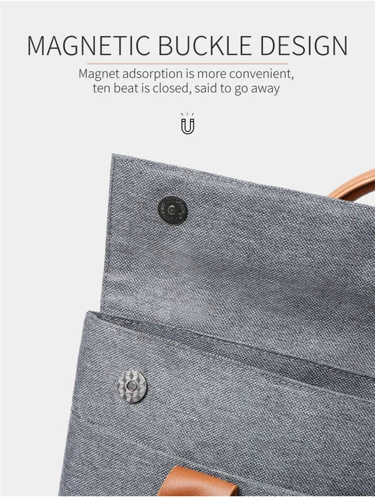 Versatile Portable Business Briefcase – Large Capacity Shoulder Bag with Multiple Pockets