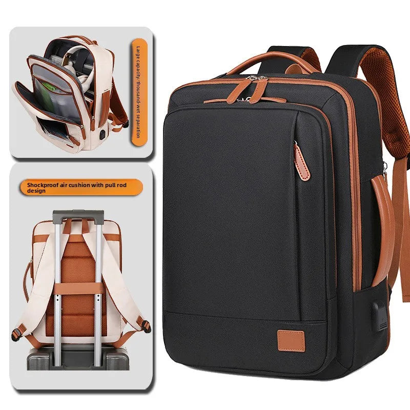 Oxford Cloth Leisure Backpack – High-End Fashion Waterproof Laptop Bag