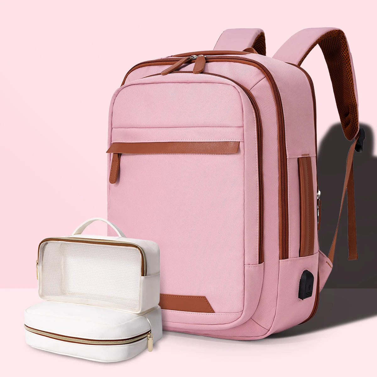 Durable USB charging backpack with waterproof design