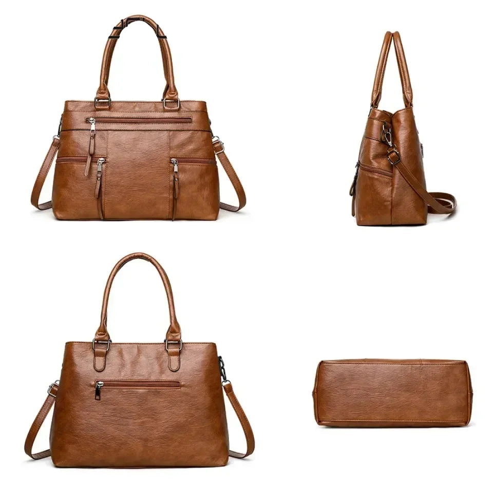 Versatile Leather HandBag