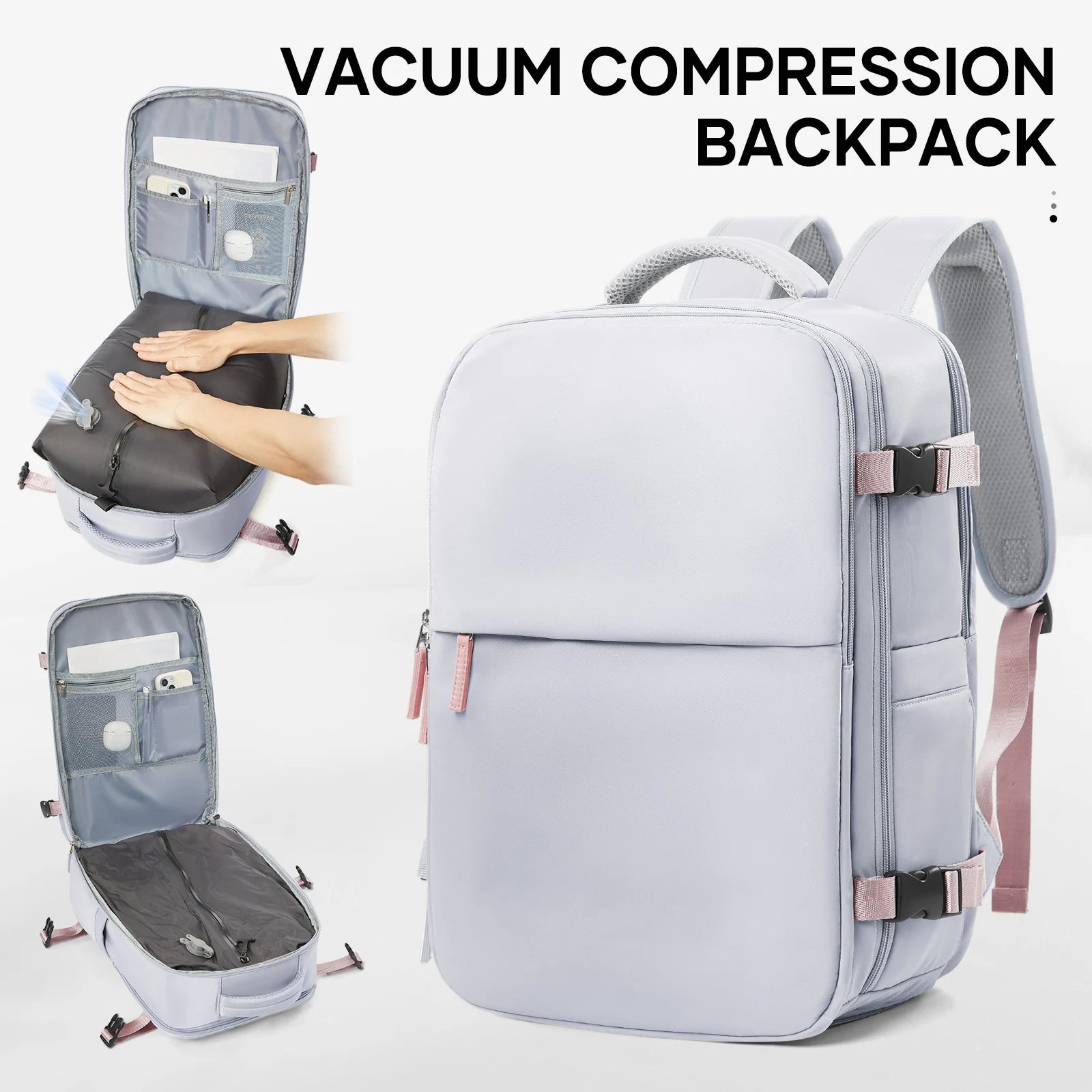 Smart Cabin Backpack with Vacuum Compression