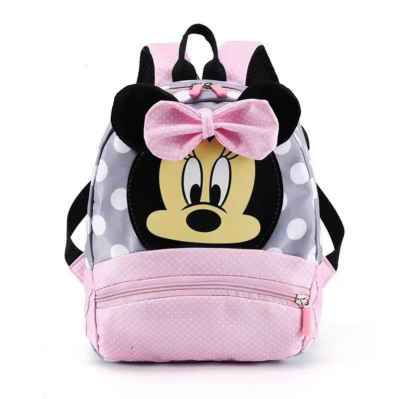 Cute Disney Minnie Kids Backpack – Cartoon Kindergarten School Bag
