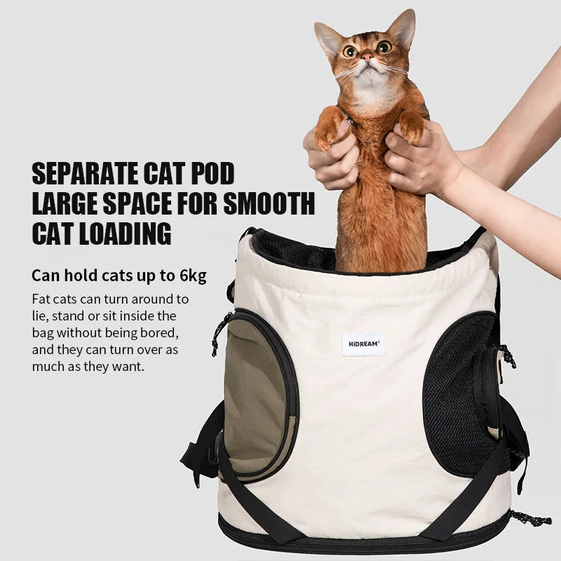 Pet Carrier Shoulder Backpack – Portable Travel Bag