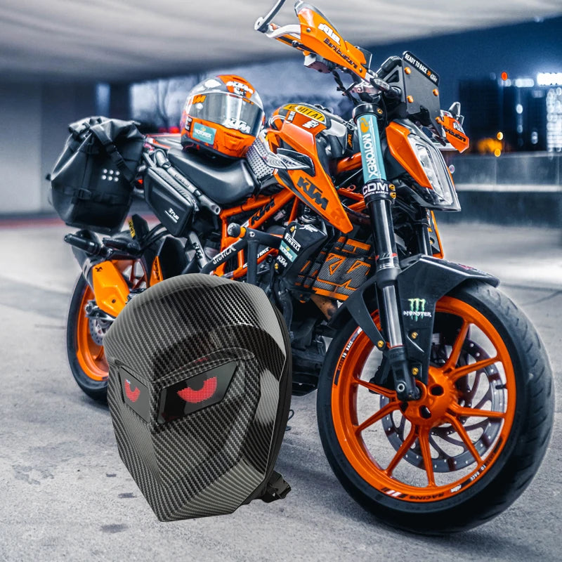 LED Bluetooth Smart Backpack – Motorcycle Cycling Travel Laptop Bag