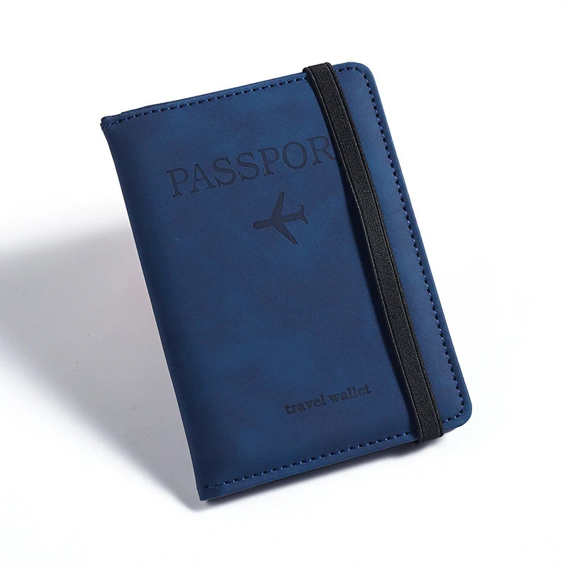 Vintage Passport Holder – PU Leather with ID & Card Slots