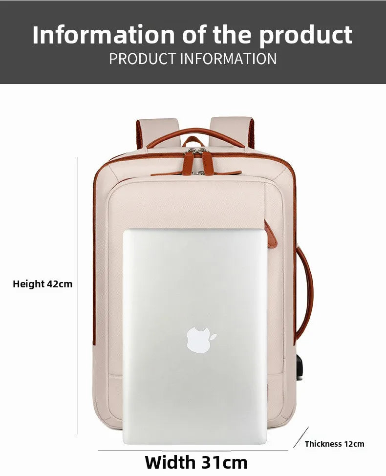 Oxford Cloth Leisure Backpack – High-End Fashion Waterproof Laptop Bag