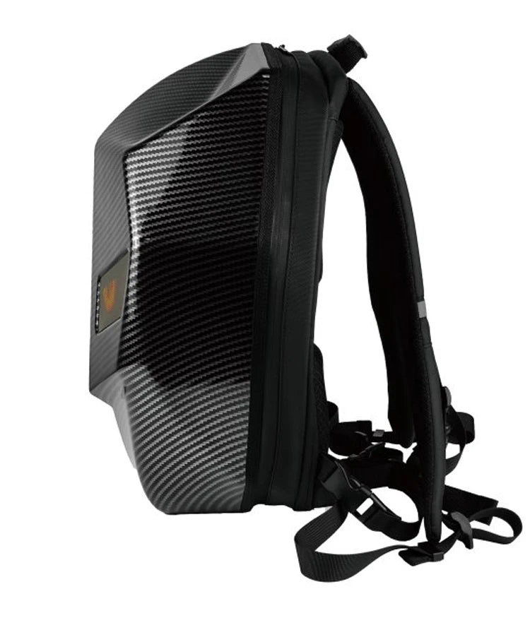 Bluetooth LED Hard Shell Knight Bag – Stylish Anti-Theft Laptop Backpack