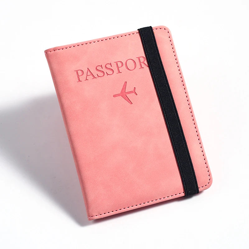 Vintage Passport Holder – PU Leather with ID & Card Slots