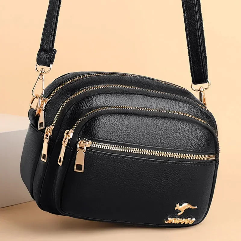 Fashionable Multi-Compartment Shoulder Bag