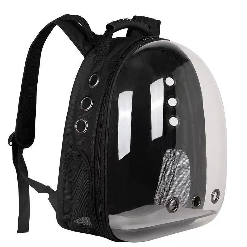 Transparent Space Capsule Cat Backpack – Breathable Portable Pet Carrier Bag