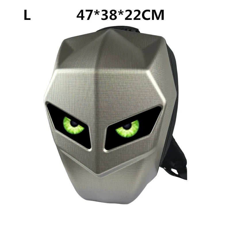 Bluetooth LED Hard Shell Knight Bag – Stylish Anti-Theft Laptop Backpack