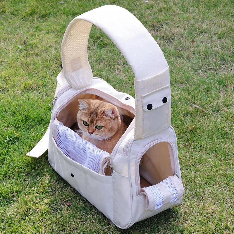 Pet Backpack with Comfortable Carry Strap-Cat & Small Dog Travel Bag