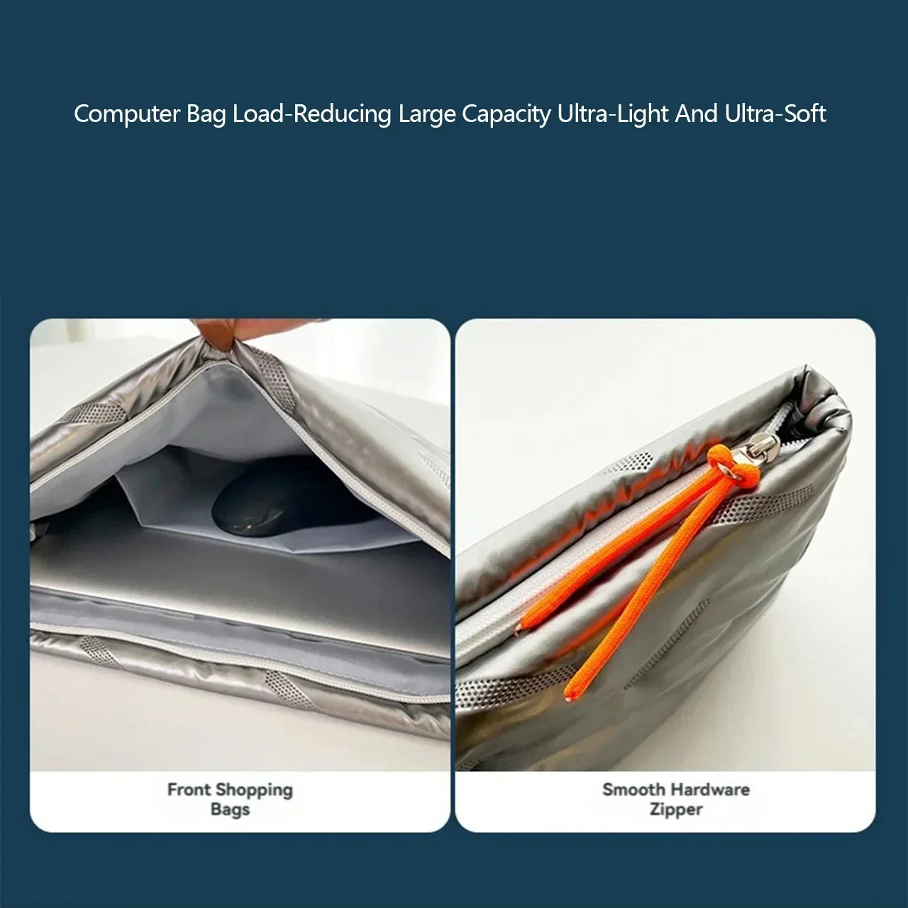 Soft Laptop Sleeve for 13–14 Inch MacBook, Dell, HP, Lenovo, Asus, Xiaomi