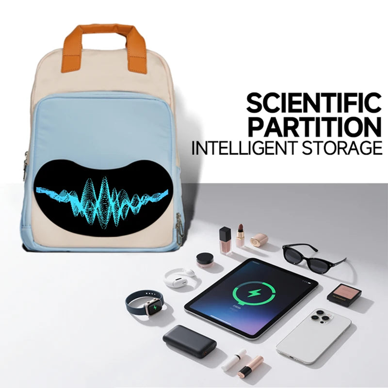 LED Display Smart Backpack – DIY Multimedia Fashion School & Travel Bag