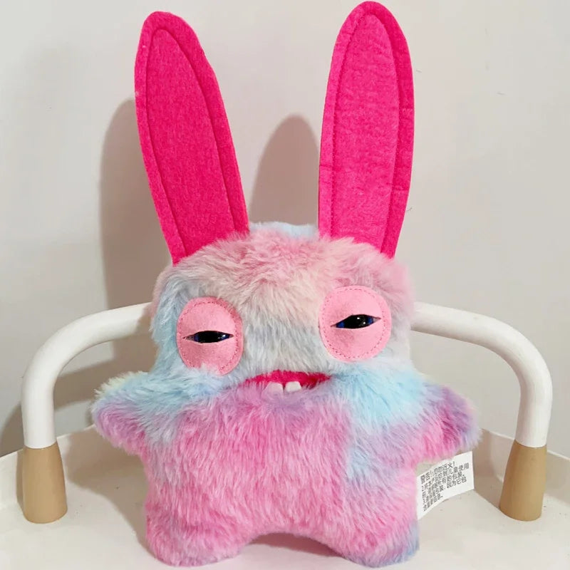 Crazy Monster Plush Toy – Rainbow Rabbit Ugly Cute Plush Doll
