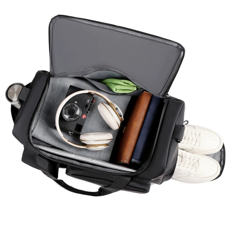 Fitness Gym Bag with Shoe Compartment – Dry Wet Sports Travel Handbag