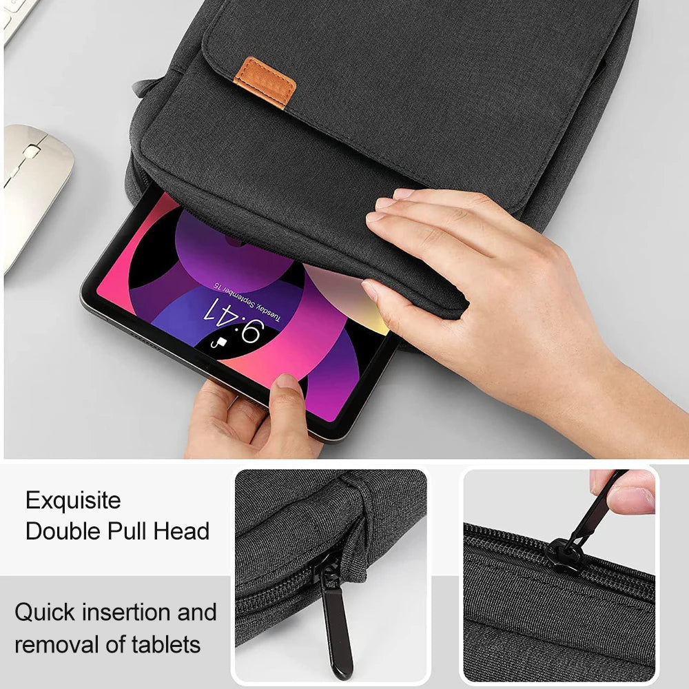 Waterproof Shoulder Bag for MacBook & iPad - 13–13.6 Inch Laptop Handbag