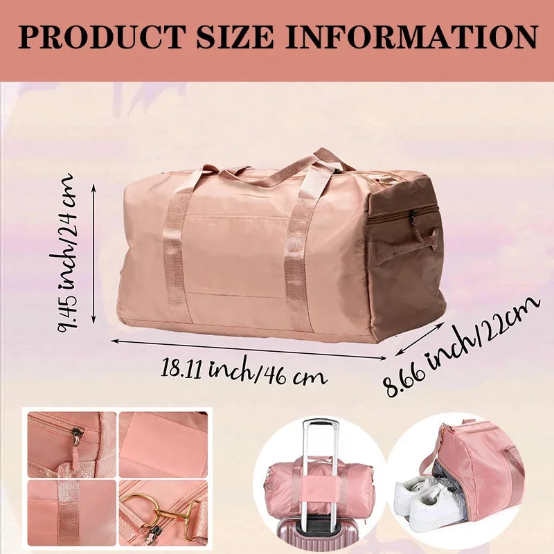 Durable duffle bag for girls with Personalised ballerina design