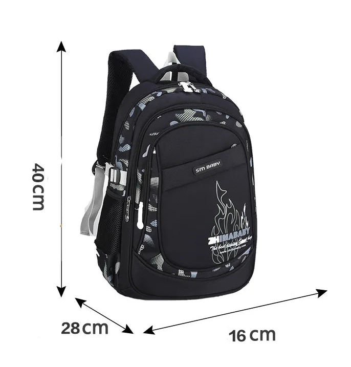 Waterproof School Backpack for Kids 6–12 Years – Lightweight Large Capacity bag