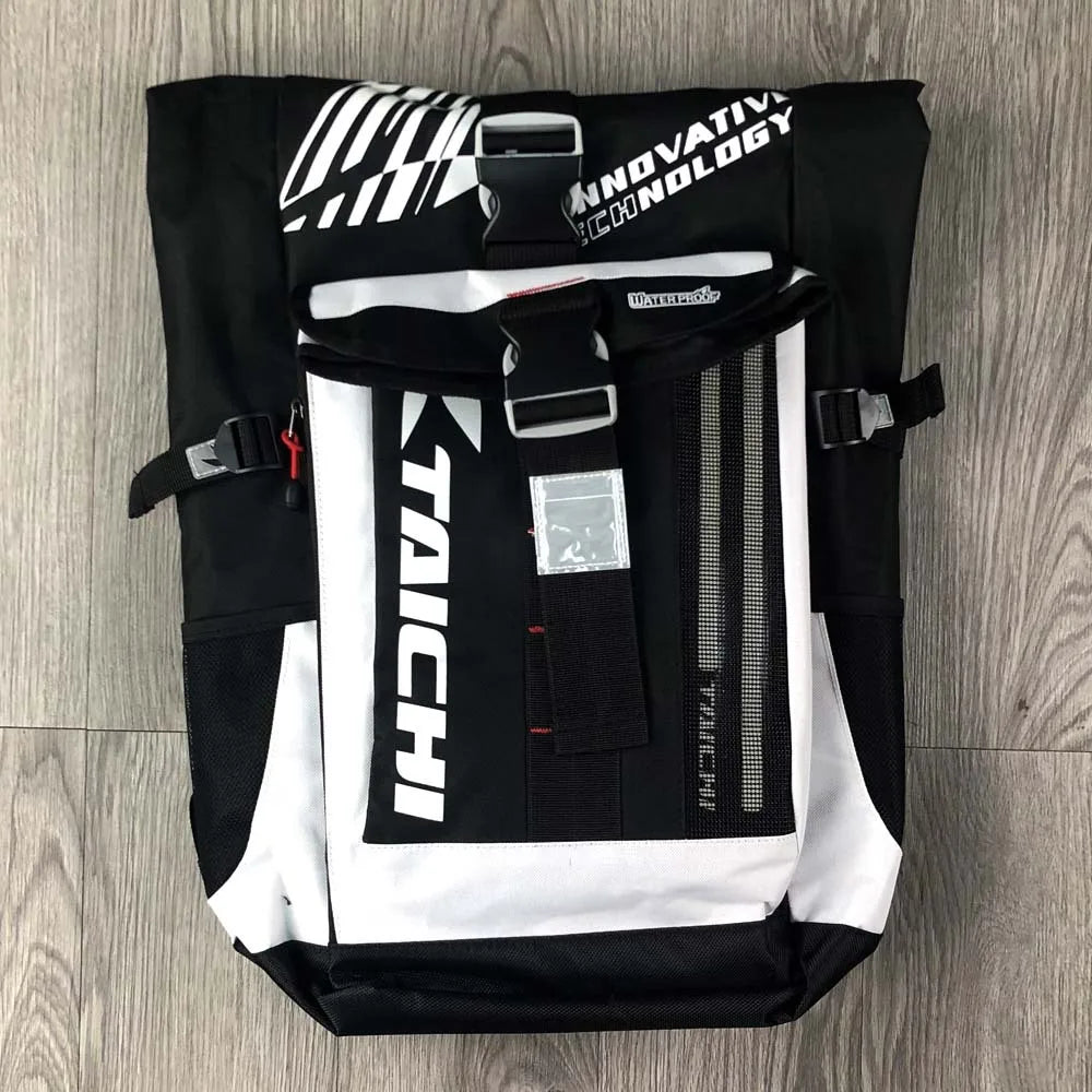 Motorcycle Riding Backpack – Waterproof LED Racing Bag for Night Riding, Travel & Sports