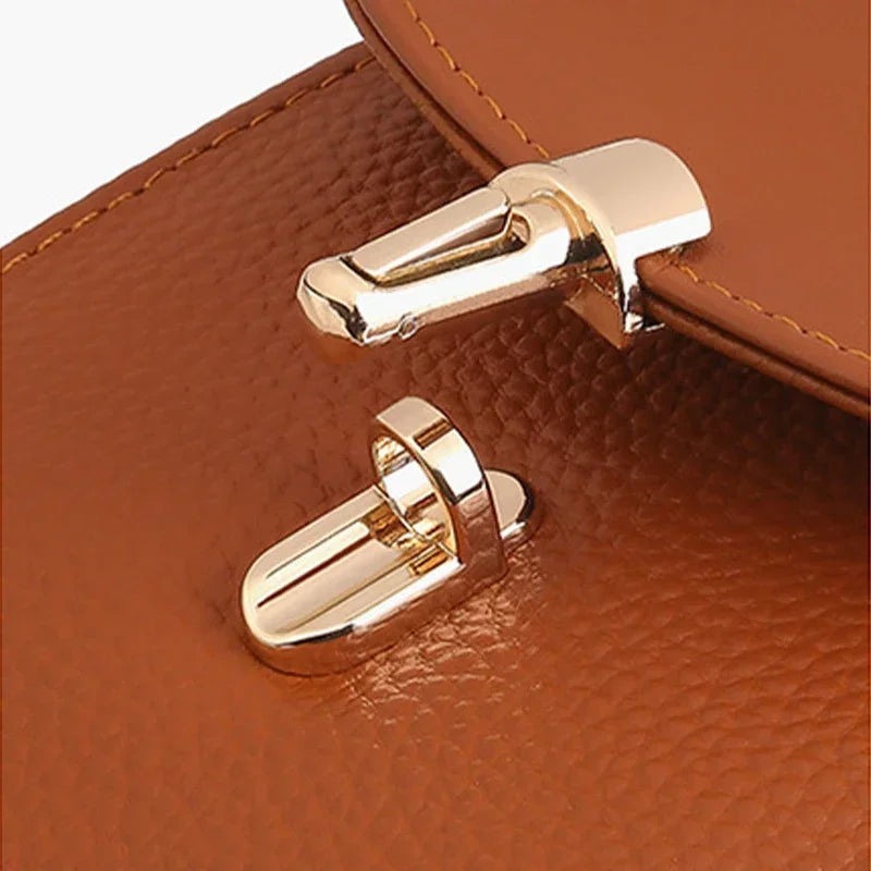 Compact Leather Crossbody Bag – Phone Wallet Bag