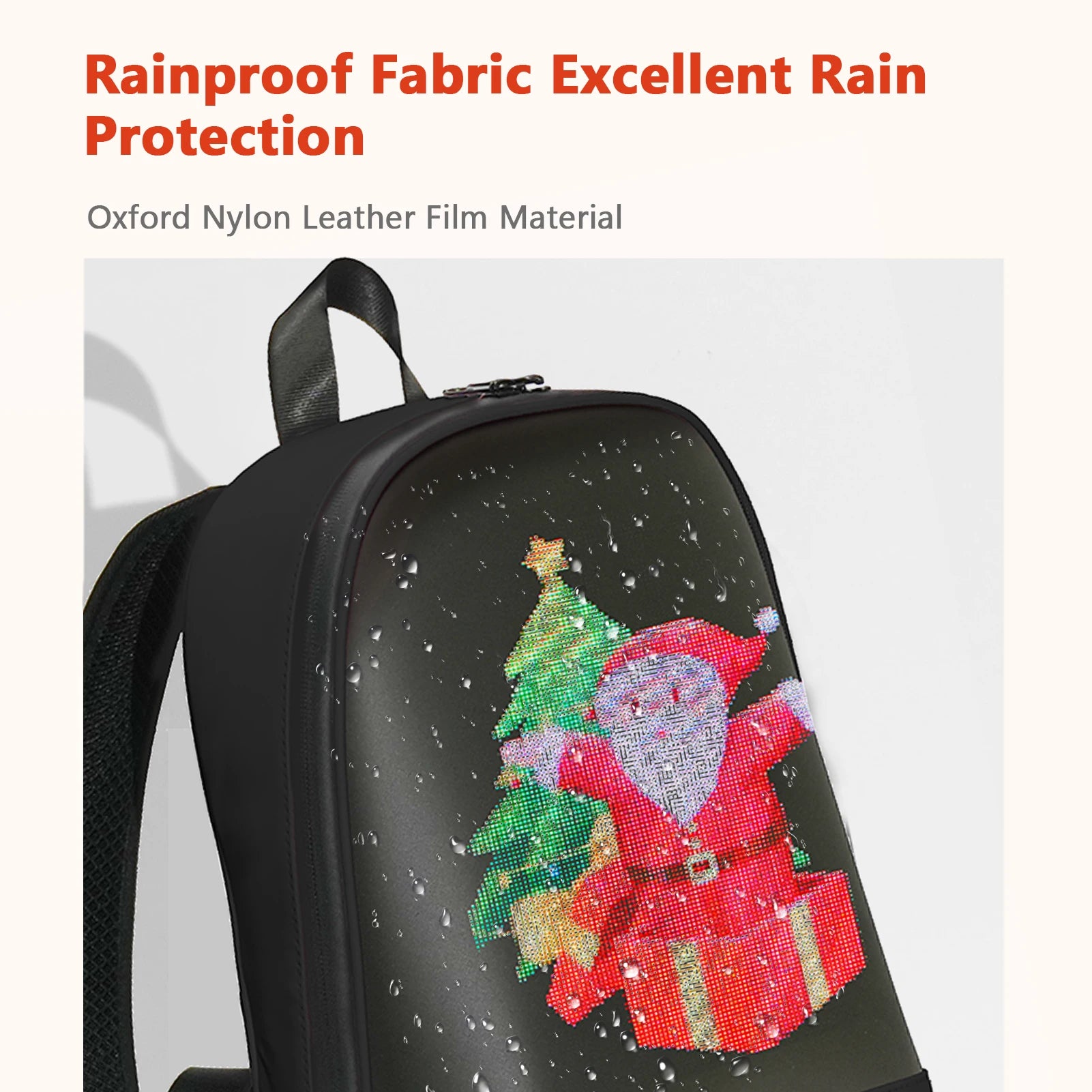 Waterproof Smart LED Backpack – APP-Controlled Commercial Display Bag