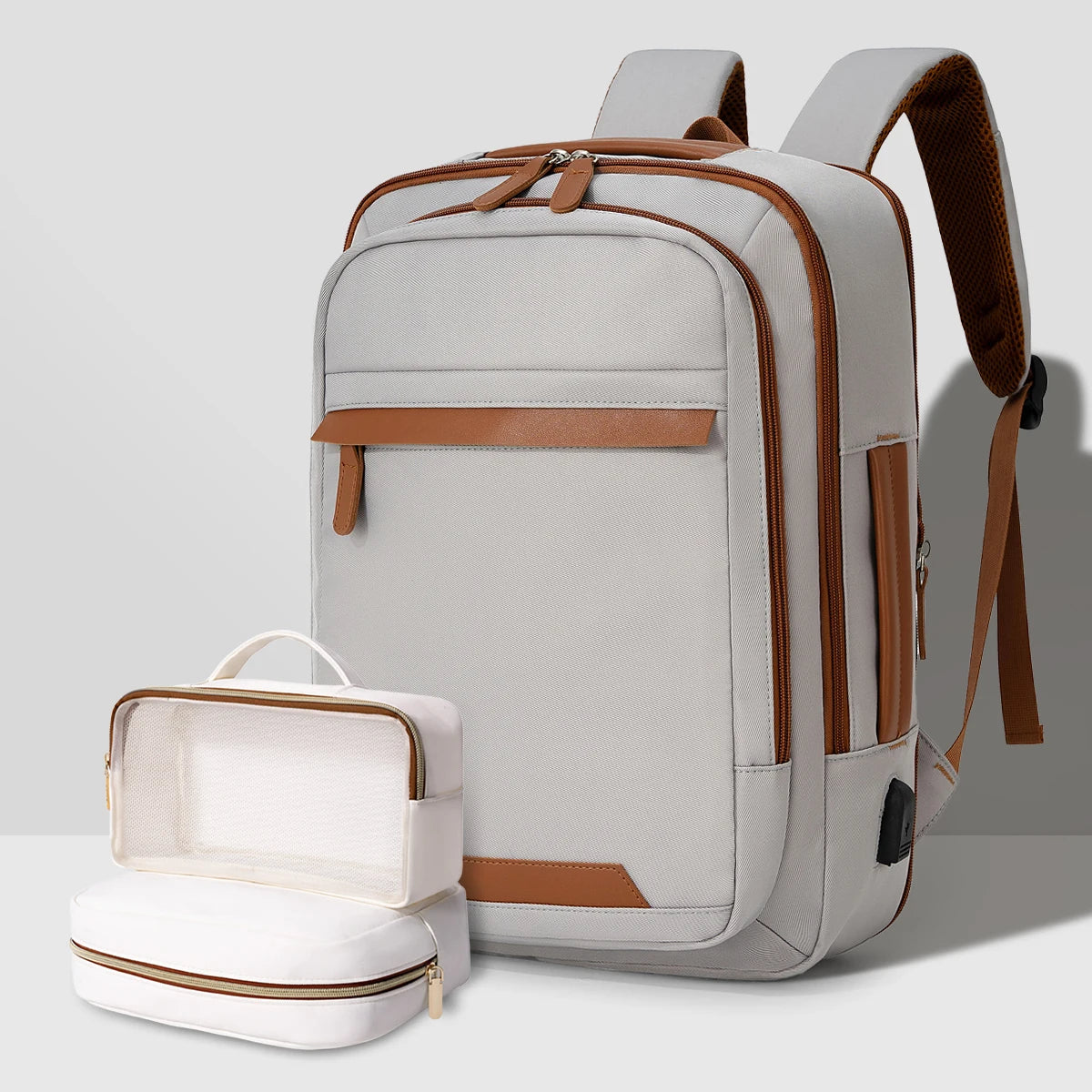 Durable USB charging backpack with waterproof design