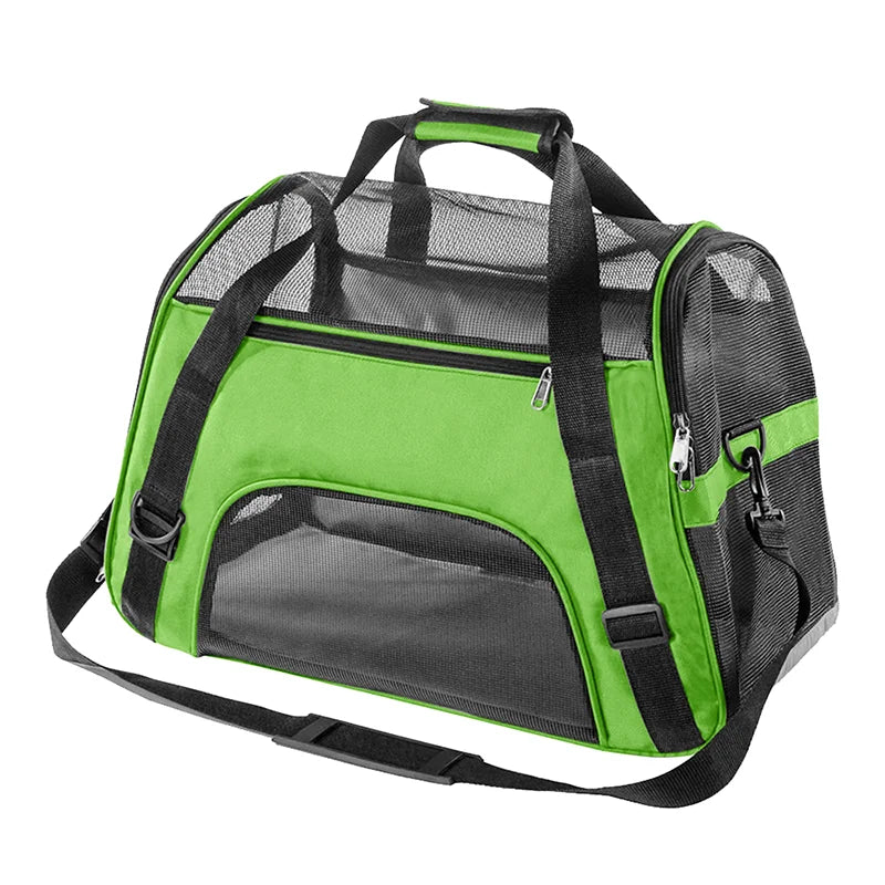 Foldable Cat & Dog Carrier Bag – Portable Mesh Breathable Travel Handbag