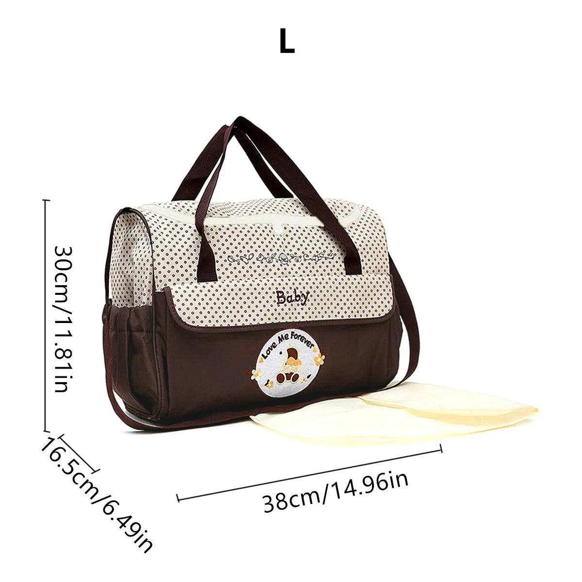 Cartoon Bear Mommy Diaper Bag – Lightweight Large Capacity Bag