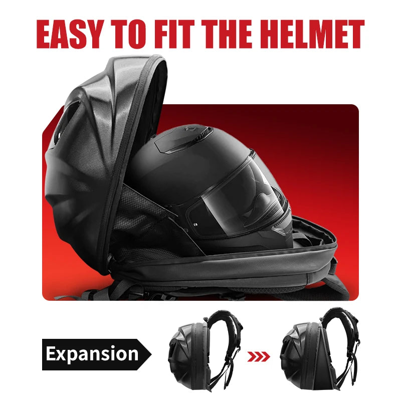 Helmet Eye LED Backpack – Waterproof Motorcycle Bag