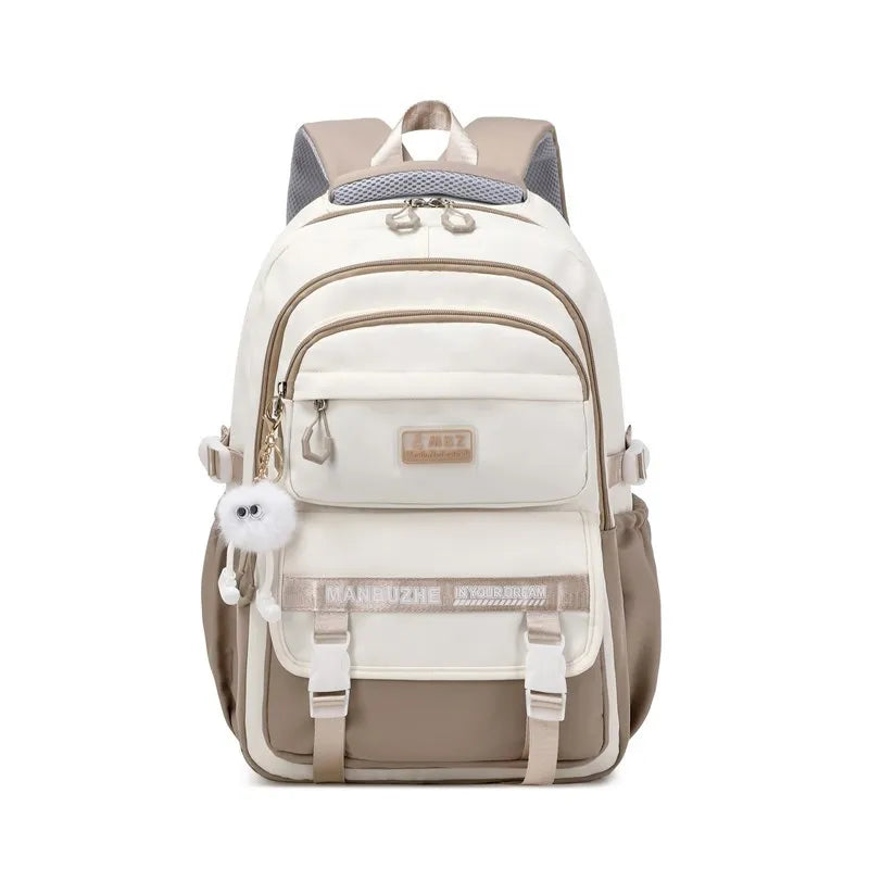 Primary School Backpack for Girls 7–12 Years – Student Shoulder Bag for Books