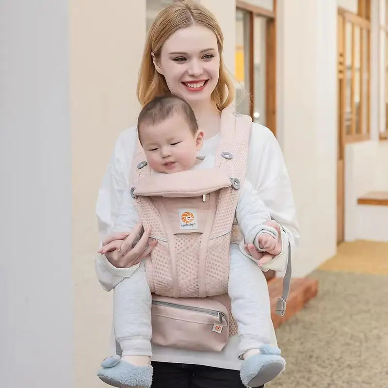 Baby Carrier with Hip Seat- Multifunctional Newborn to Toddler Carrier