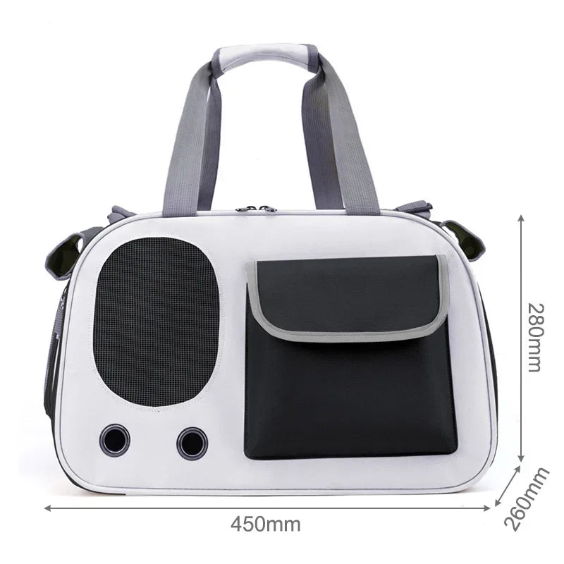 Portable Pet Carrier Bag – Foldable Shoulder Travel Handbag for Cat