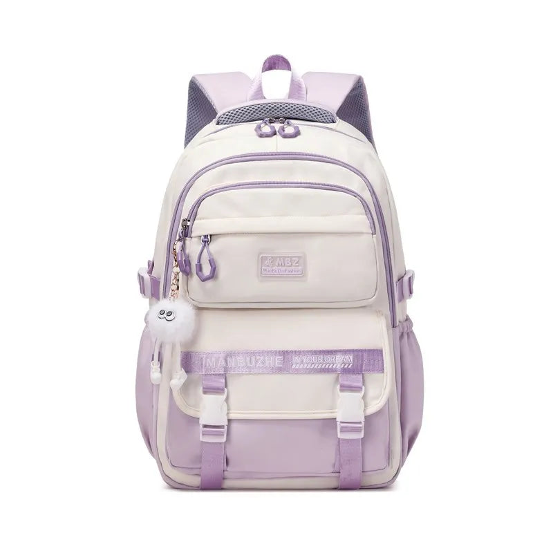 Primary School Backpack for Girls 7–12 Years – Student Shoulder Bag for Books