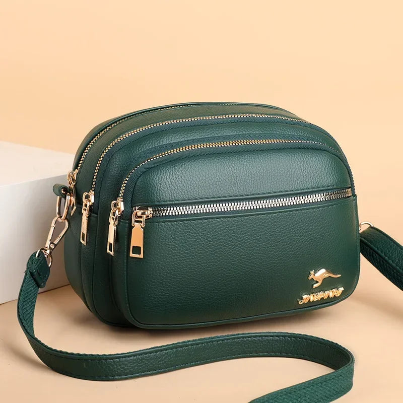 Fashionable Multi-Compartment Shoulder Bag