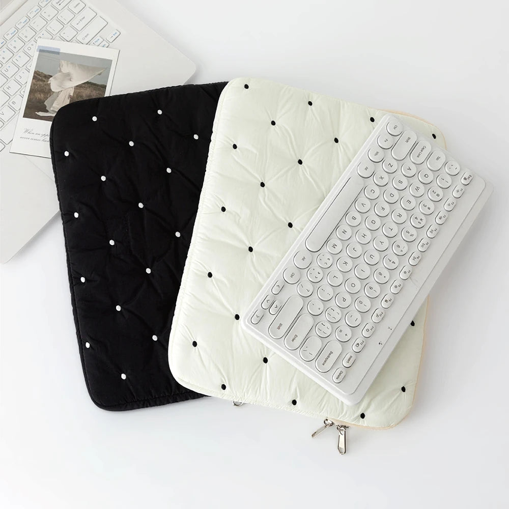 Cute Puffy Laptop Bag for MacBook Air 13 – Notebook Pouch 13–14 Inch