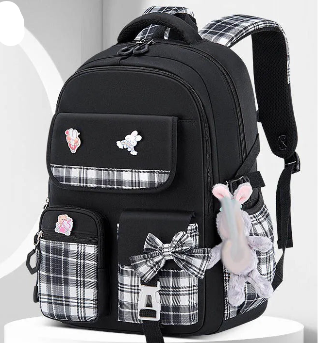 Ergonomic Elementary School Backpack for Girls – Spine Protection, Large Capacity