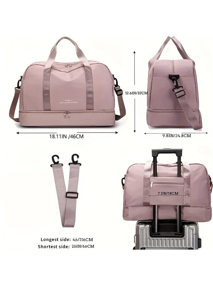 Expandable Travel Duffle Bag – Large Capacity Sports & Fitness Handbag