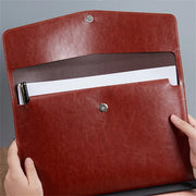 Leather Document Organizer – File Folder & Passport Holder