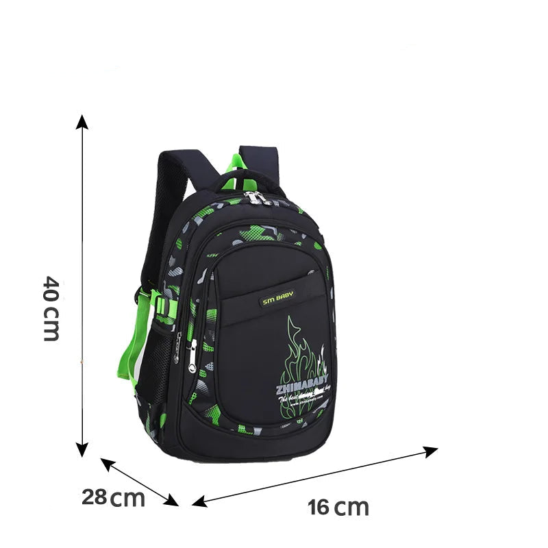 Waterproof School Backpack for Kids 6–12 Years – Lightweight Large Capacity bag