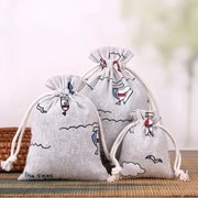 Eco-Friendly Cartoon Fabric Drawstring Bag