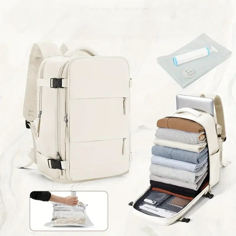 Compact Carry-On Backpack – Cabin Bag with Vacuum Storage