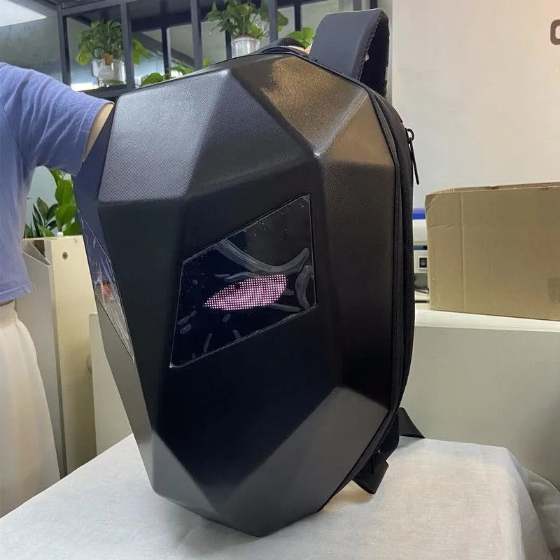 LED Riding Display Riding Backpack – Motorcycle Helmet Bag