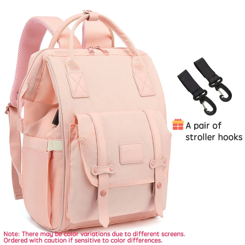 Multi-Compartment Baby Bag – Stroller Hook Enabled Mommy Backpack