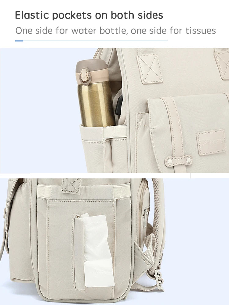 Multi-Compartment Baby Bag – Stroller Hook Enabled Mommy Backpack