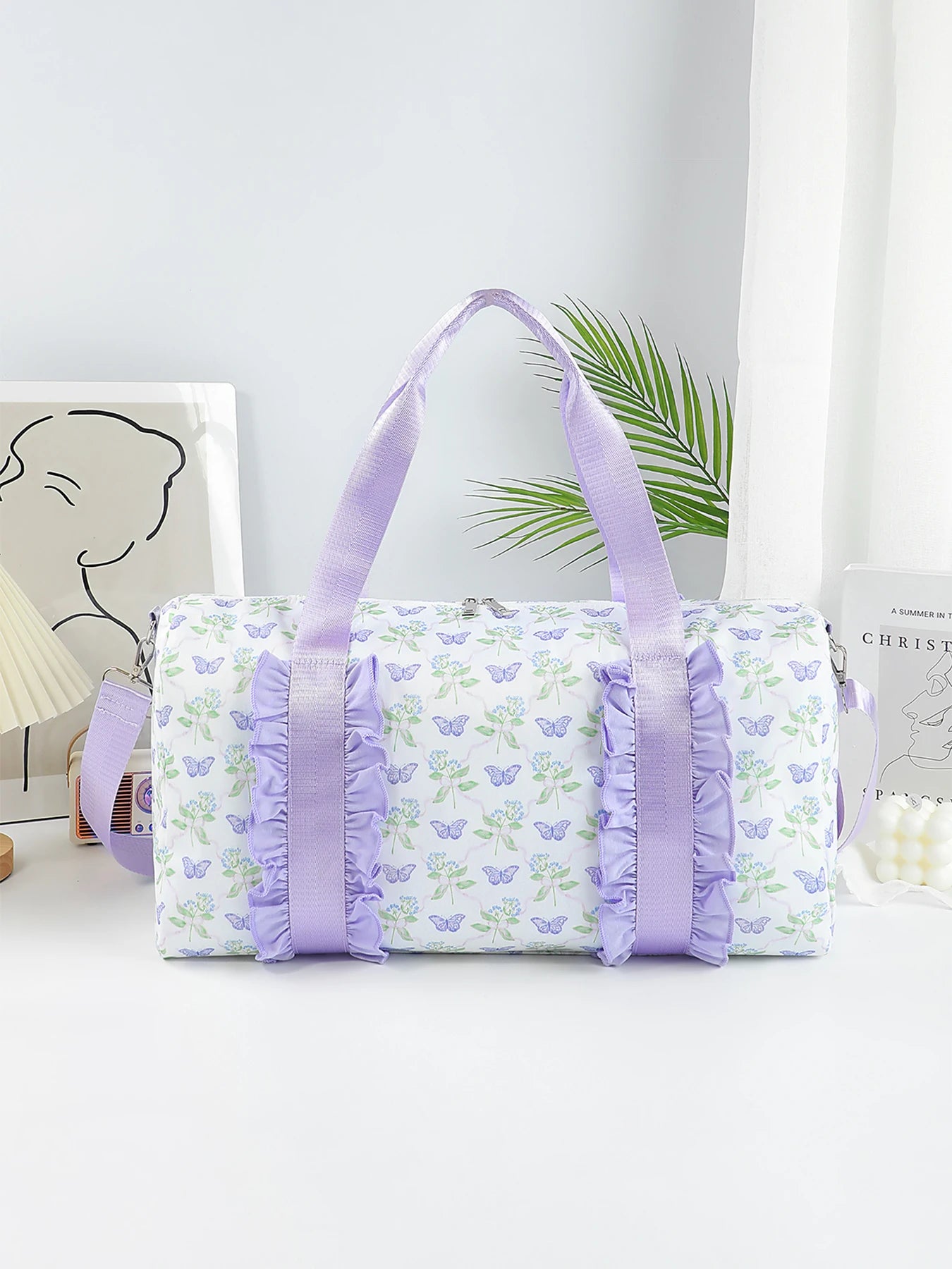 Stylish Floral Travel Duffel Bag