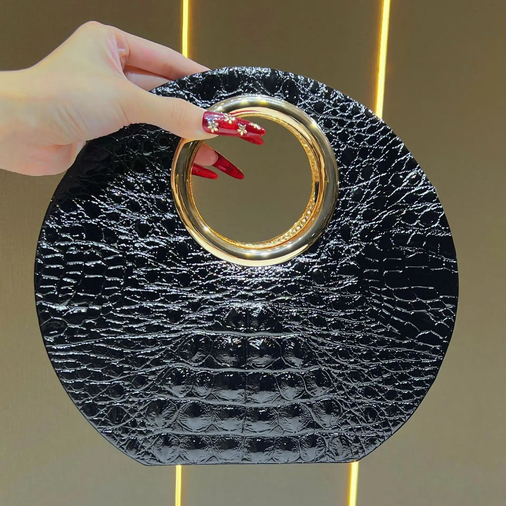 Fashion Alligator Pattern Clutch