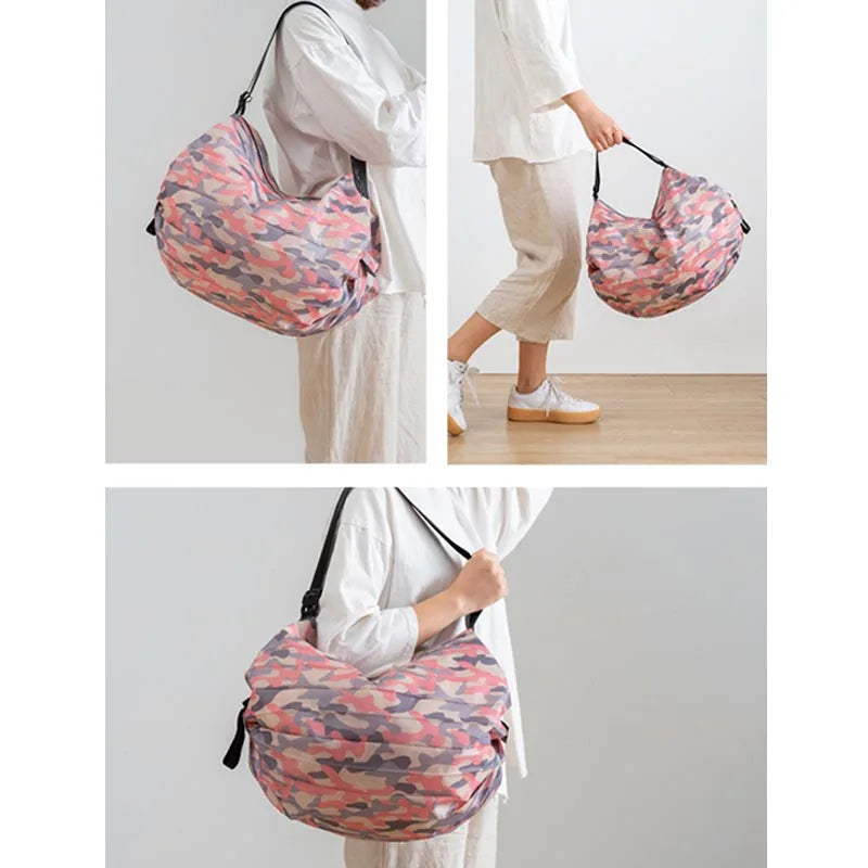 Foldable Reusable Shopping Bag – Eco-Friendly Portable Cloth Shopper for Daily Use