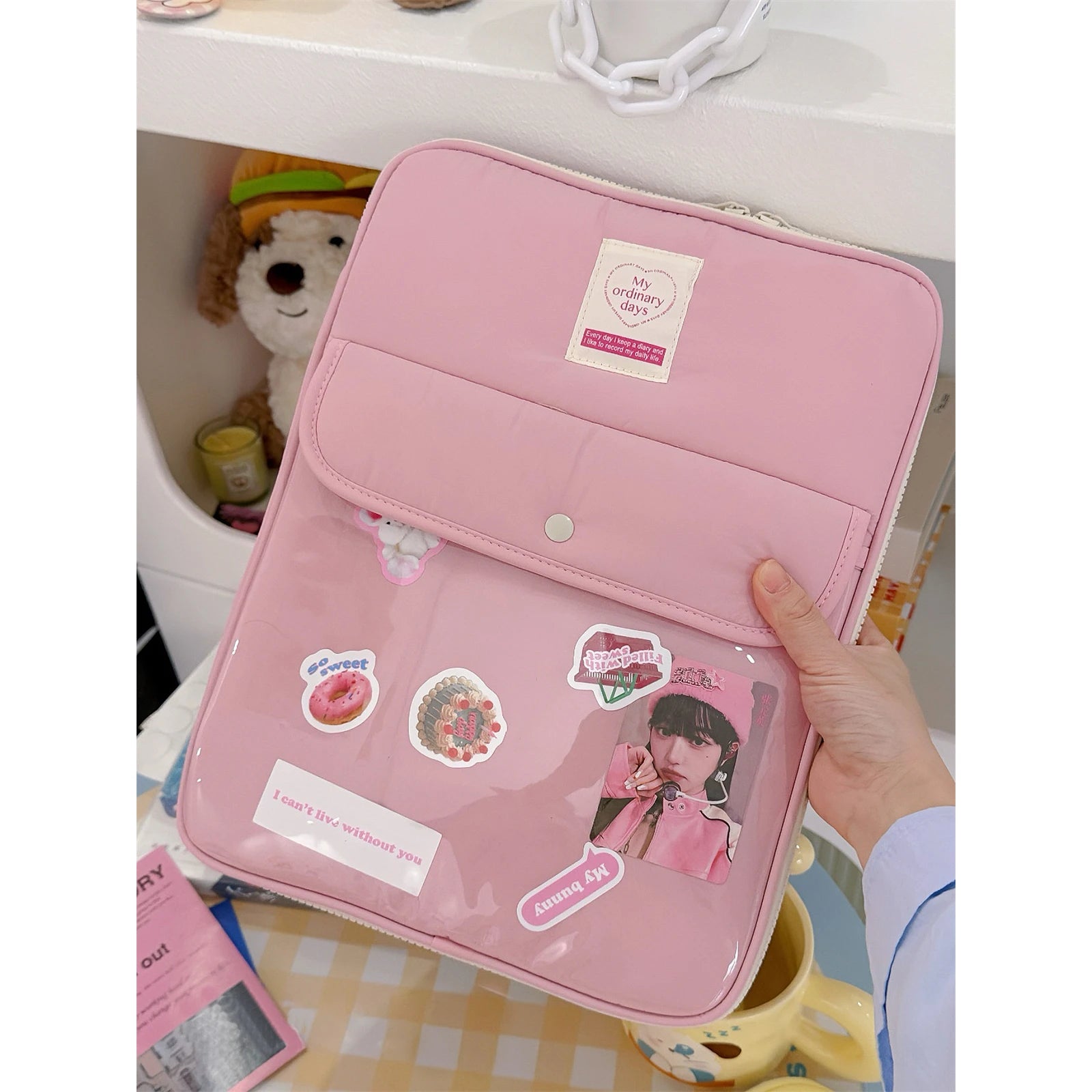 Korean Cute Laptop Sleeve Bag 13.3–14.5 Inch for MacBook Air/Pro