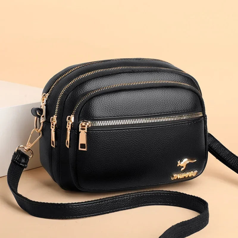 Fashionable Multi-Compartment Shoulder Bag